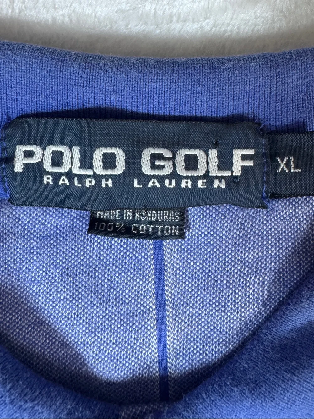 Polo Golf Ralph Lauren XL Blue Striped Golf Polo